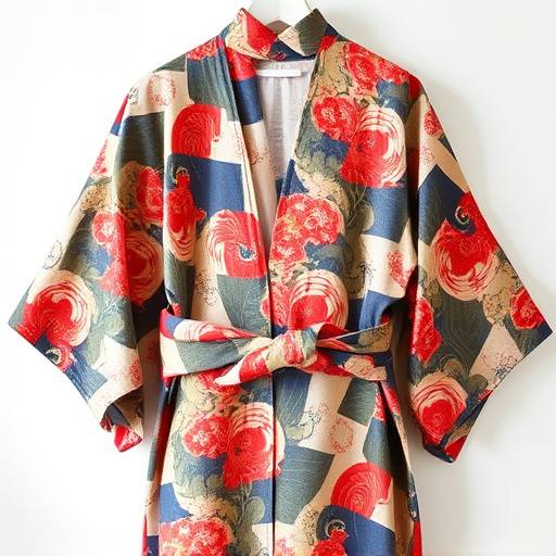 伝統的な和柄の美しい着物。丁寧な手仕事が光ります。