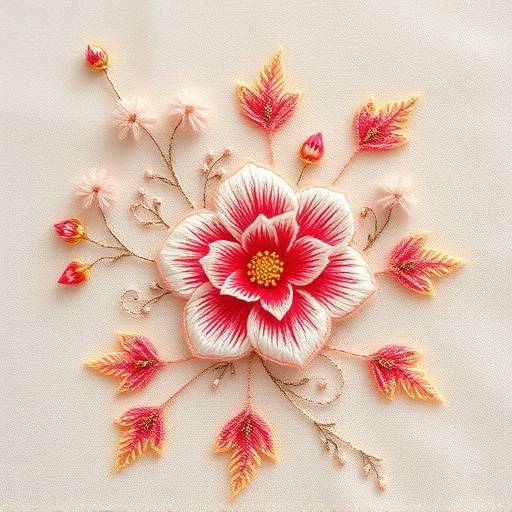 刺繍コースの作品例です。